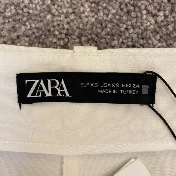 Zara Women's Shorts Size XS Button Closure Cotton Blend Belt Loops Pockets NWT - Picture 9 of 12